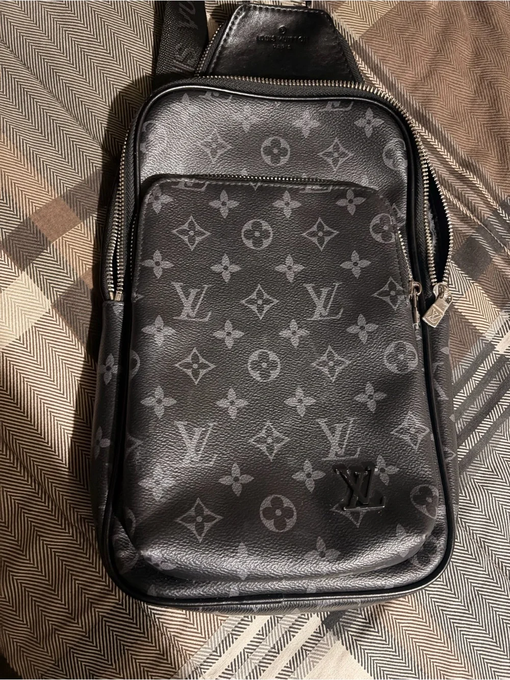 Louis Vuitton Monogram Eclipse Black Sling Belt Bag